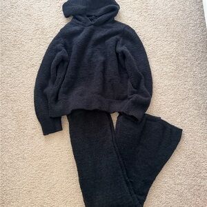 Cozy Black Hoodie and Pants Set